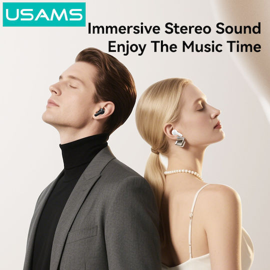 Usams E05 In-ear Bluetooth Handsfree Earphones with Charging Case Black view 6