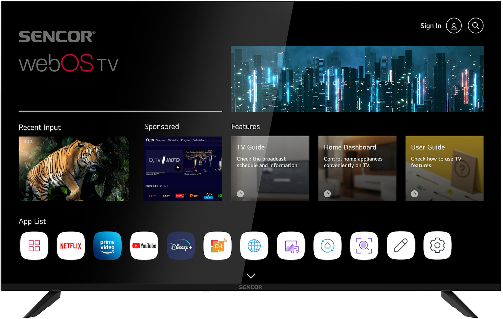 Sencor Smart TV 55" 4K UHD LED SLE 55US804B HDR (2025)