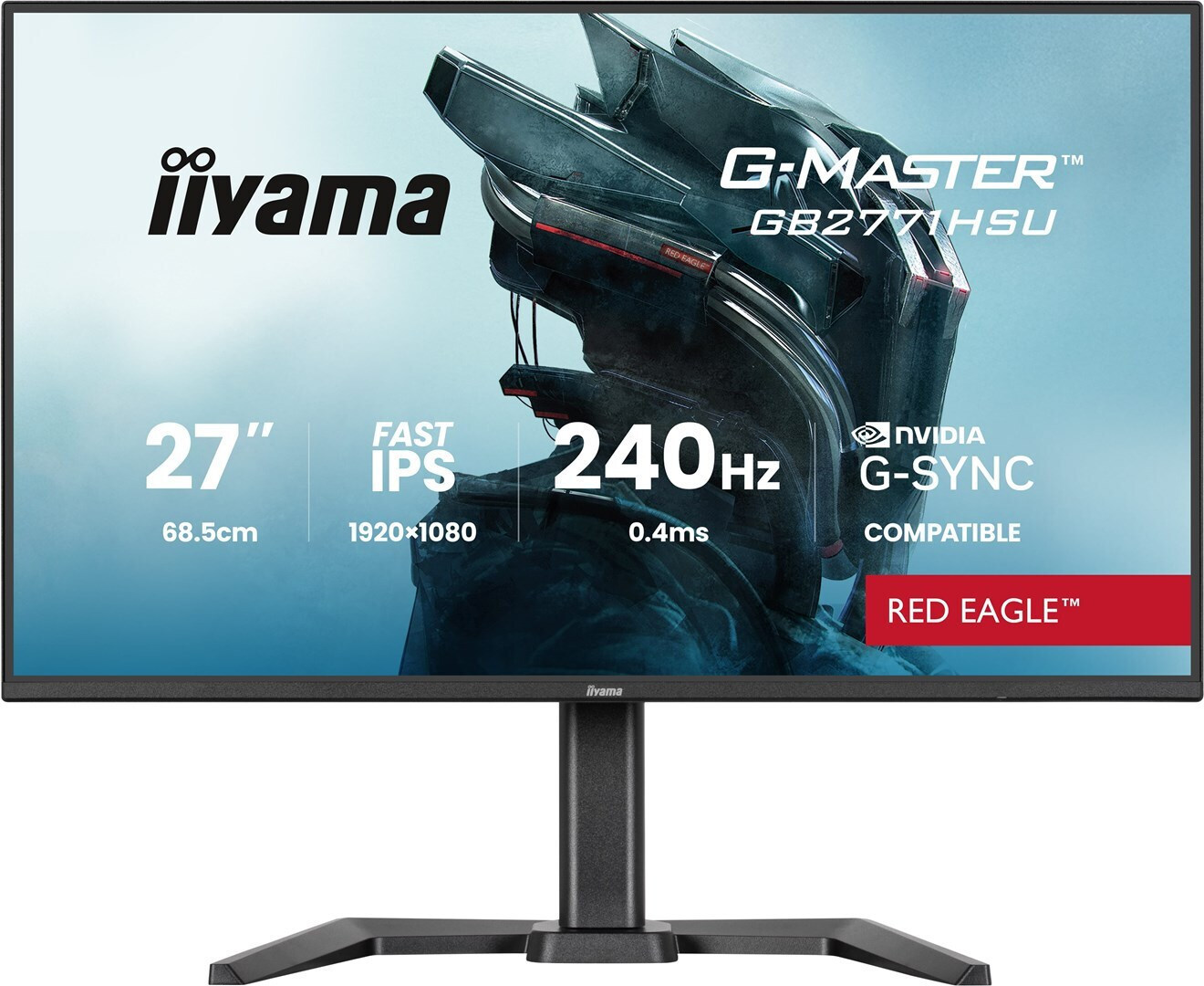 Iiyama G-Master IPS HDR Monitor 27" FHD 1920x1080 240Hz view 1