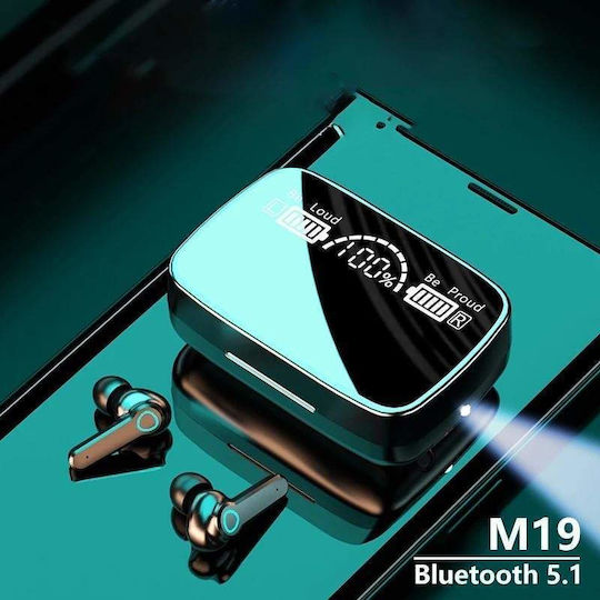 In-ear Bluetooth Handsfree Earphones with Charging Case Charging Case With Flashlight Digital Display view 2