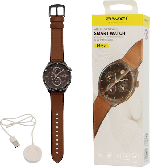 Awei H27 Smartwatch with Heart Rate Monitor (Brown) view 5
