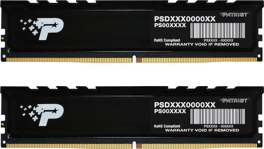 Patriot Signature Line Premium 32GB DDR5 RAM with 2 Modules (2x16GB) and 5600 Speed for Desktop (PSP532G5600KH1) view 2