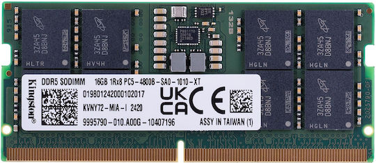 Dell DDR5 with Module 1x16GB and Speed 4800 for Laptop AB949334 vue 3