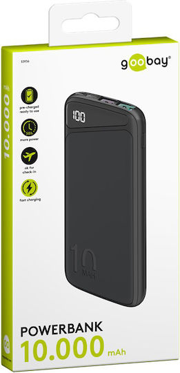 Goobay 53936 Power Bank 10000mAh 22.5W with 2 USB-A Ports and USB-C Port Quick Charge 3.0 Black view 4