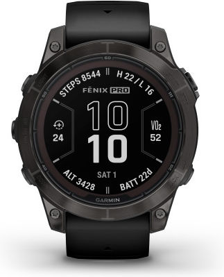 Garmin fenix 7 Pro Sapphire Solar Titanium 47mm Waterproof Smartwatch with Heart Rate Monitor (Titanium Carbon Gray DLC with Black) vue 2