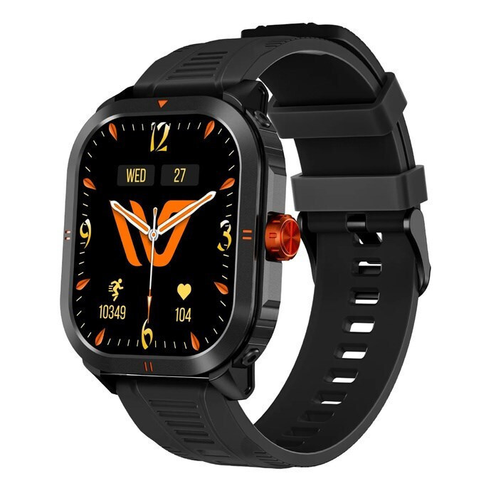 Weofly Pioneer 46mm Smartwatch with Heart Rate Monitor (Black) view 3