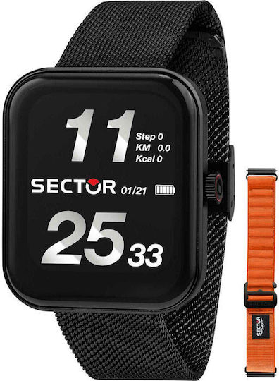 Sector S03 Pro Light Bracelet Gift Set Stainless Steel Smartwatch (Black) view 1
