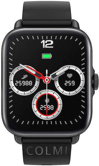 Colmi P28 Plus Aluminium Smartwatch with Heart Rate Monitor (Black) view 2