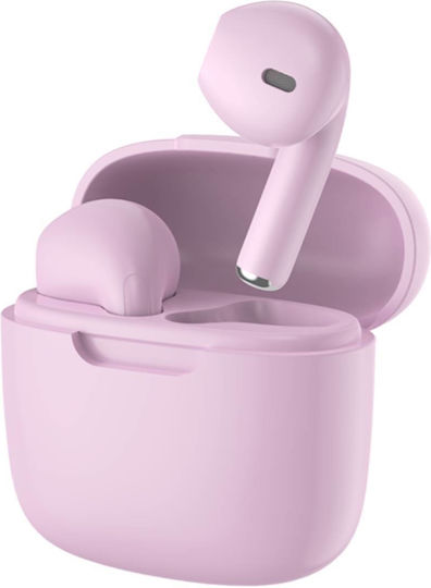 Bigben Interactive In-ear Bluetooth Handsfree Earphones with Charging Case Pink view 3