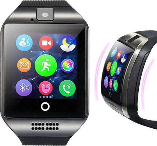 EA-50 Smartwatch with SIM and Heart Rate Monitor (Black) view 2