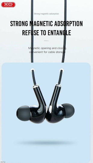 XO BS25 In-ear Bluetooth Handsfree Earphones with Sweat Resistance Black vue 3