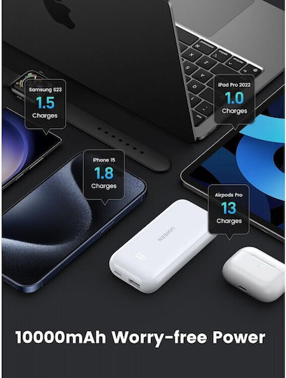 Ugreen PB501 Power Bank 10000mAh 30W Power Delivery / Quick Charge 3.0 White view 5