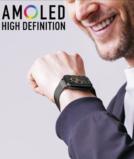 Reflex Active Series 30 36mm Smartwatch with Heart Rate Monitor (Black Mesh) vue 3