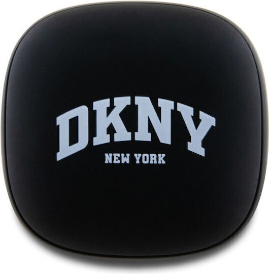 DKNY 3D Rubber In-ear Bluetooth Handsfree Earphones with Charging Case Matte Finish Black view 2