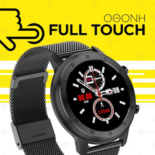 NO.1 DT89 Smartwatch with Heart Rate Monitor (Black) view 3