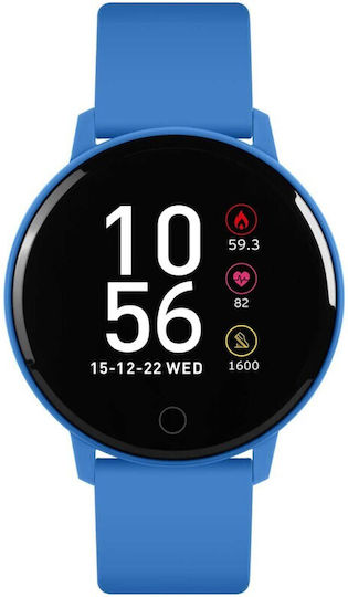 Reflex Active Series 09 42mm Smartwatch with Heart Rate Monitor (Bright Blue)