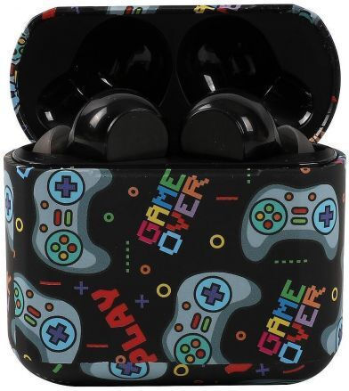 Total Gift In-ear Bluetooth Handsfree Earphones with Charging Case Black view 2