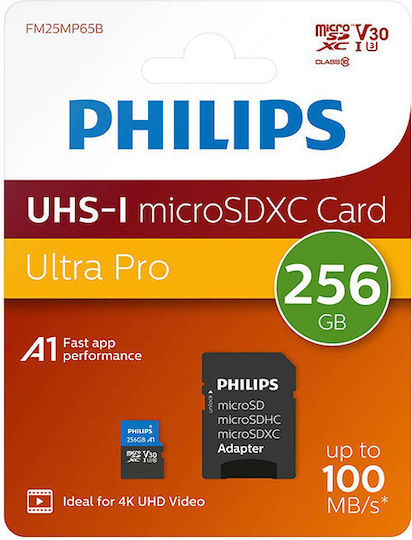 Philips microSDXC 256GB U1 V30 A1 UHS-I With Adapter view 2