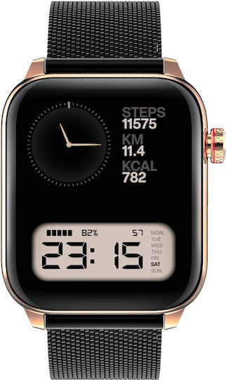 MaxCom FW64 Oxygen 2 Smartwatch with Heart Rate Monitor (Gold) view 8