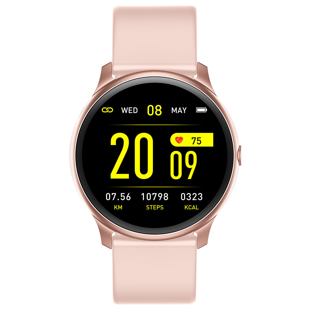 KrazyFit Aluminium Smartwatch with Heart Rate Monitor (Pink) view 5