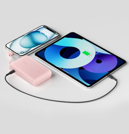 Belkin BoostCharge Power Bank 10000mAh 20W with USB-C Port Pink vue 7