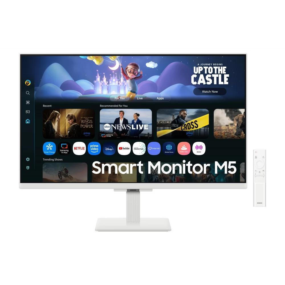 Samsung M5 M50F Smart Monitor 27" FHD 1920x1080 with Response Time 5ms GTG White view 1