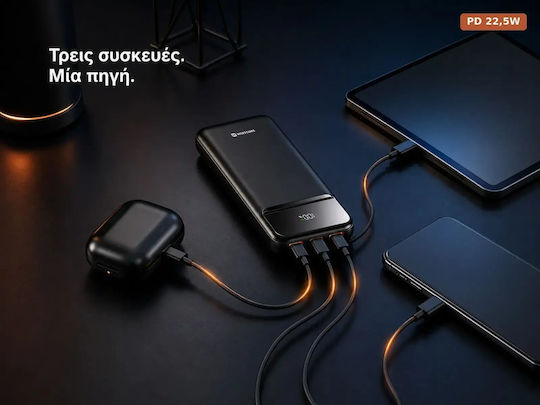 Swissten Power Bank 10000mAh 22.5W Black view 3
