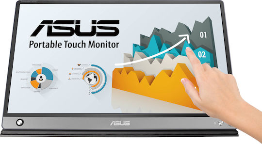 Asus MB16AMT ZenScreen Go IPS Touch Portable Monitor 15.6" FHD 1920x1080 with Response Time 5ms GTG view 3