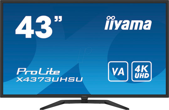 Iiyama Prolite X4373UHSU-B1 VA Monitor 43" 4K 3840x2160 with Response Time 3ms GTG view 2