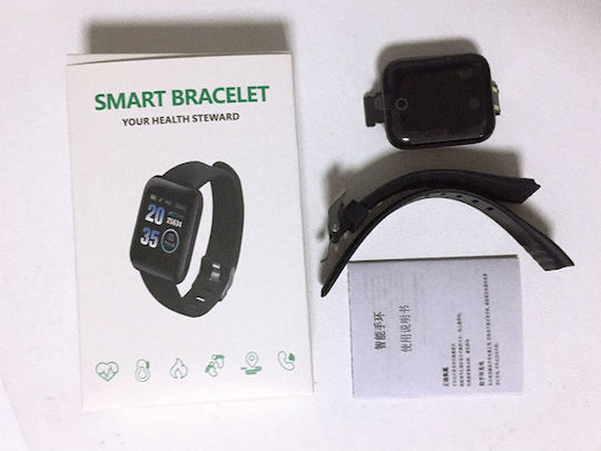 M116 Smartwatch with Heart Rate Monitor (Black) view 6