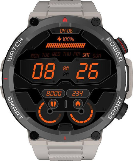 BlackView W50 47mm Smartwatch with Heart Rate Monitor (Gray) view 3