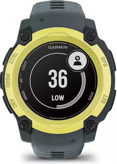 Garmin Instinct E 40mm Waterproof Smartwatch with Heart Rate Monitor (Electric Lime with Twilight Band) view 6