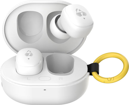 Powertech PT-1393 In-ear Bluetooth Handsfree Earphones with Sweat Resistance and Charging Case White