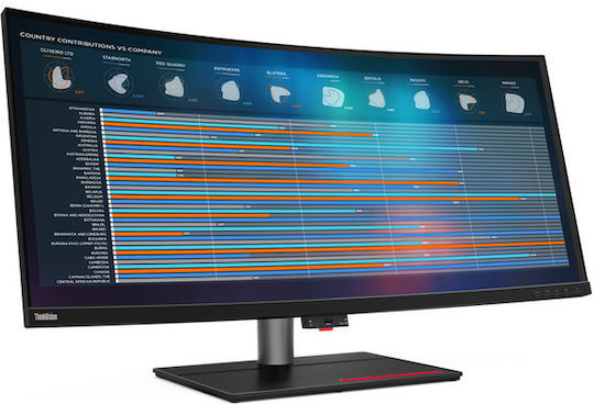 Lenovo ThinkVision P40w-20 Ultrawide IPS Curved Monitor 39.7" 5120x2160 vue 2