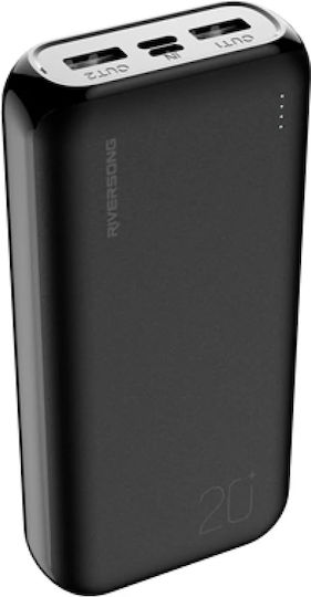 Riversong Vision 20SE Pro Power Bank 20000mAh Black view 1