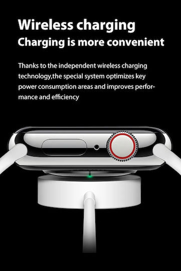 I8 Plus Aluminium Smartwatch with Heart Rate Monitor (Black) view 7