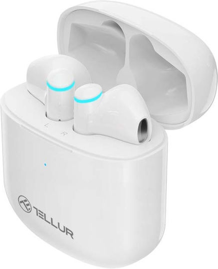 Tellur TLL511421 In-ear Bluetooth Handsfree Earphones with Charging Case White vue 2