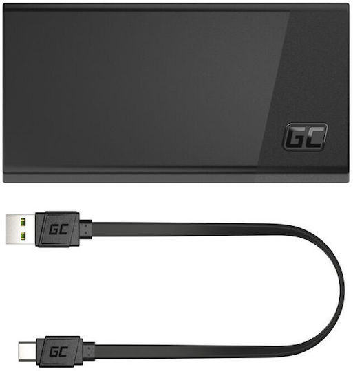 Green Cell Power Bank 20000mAh 18W with USB-A Port and 2 USB-C Ports Power Delivery / Quick Charge 2.0 / Quick Charge 3.0 Black vue 4