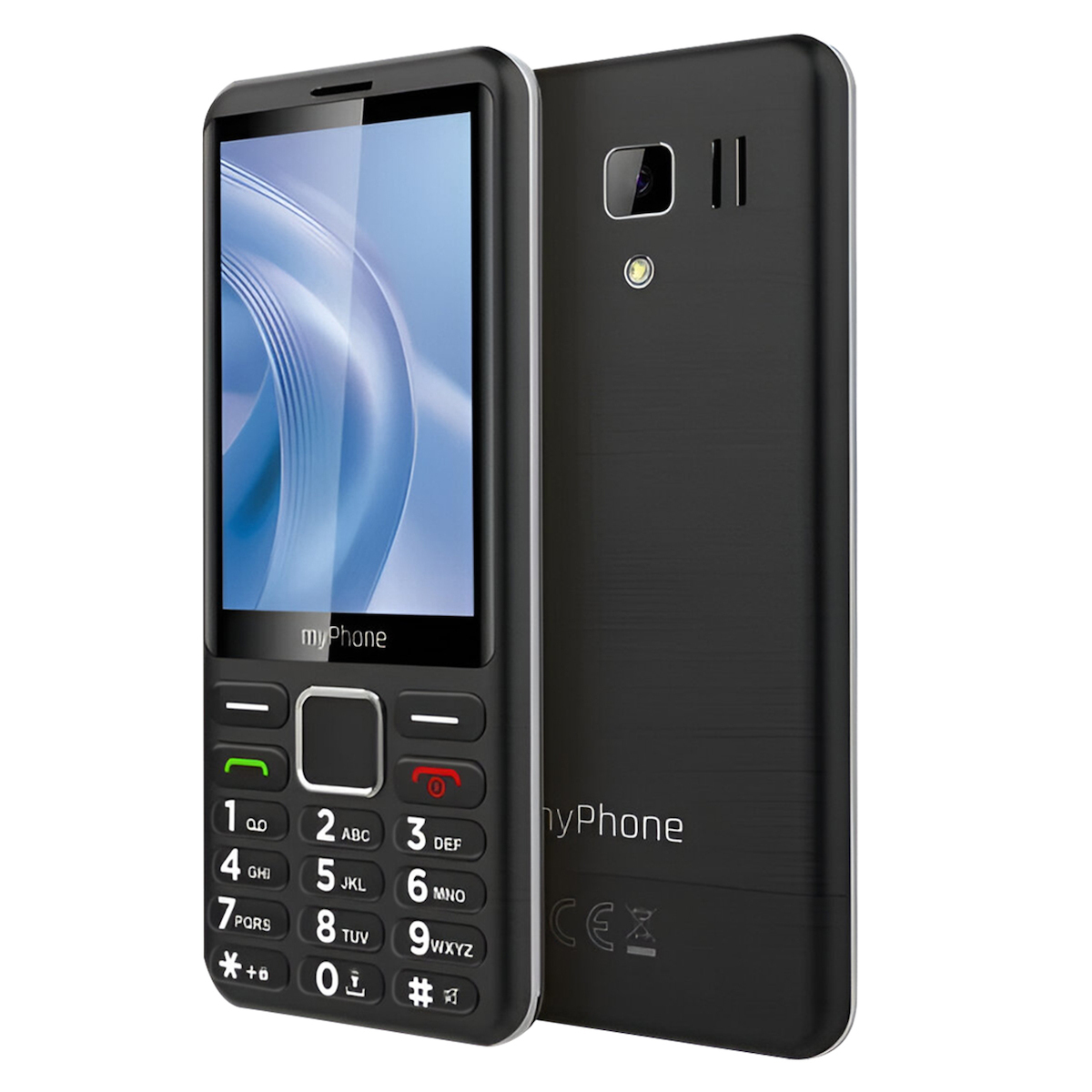 MyPhone 3510 LTE Dual SIM Mobile with Buttons Black view 2