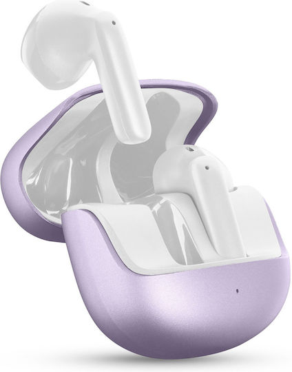 Cellular Line Pure In-ear Bluetooth Handsfree Earphones with Charging Case Purple view 1