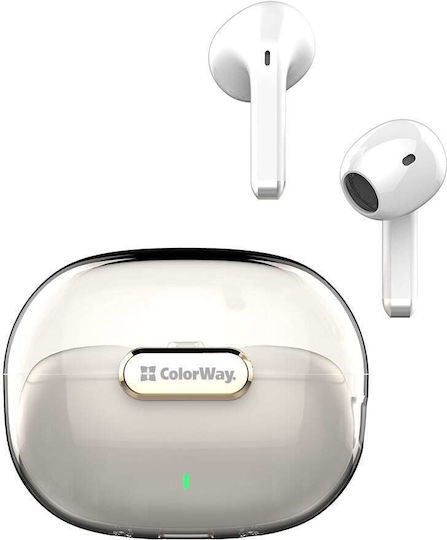 ColorWay TWS-2 In-ear Bluetooth Handsfree Earphones with Sweat Resistance and Charging Case White