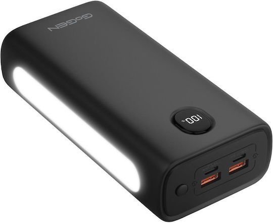 GoGEN Power Bank 30000mAh with 2 USB-A Ports and 2 USB-C Ports Black