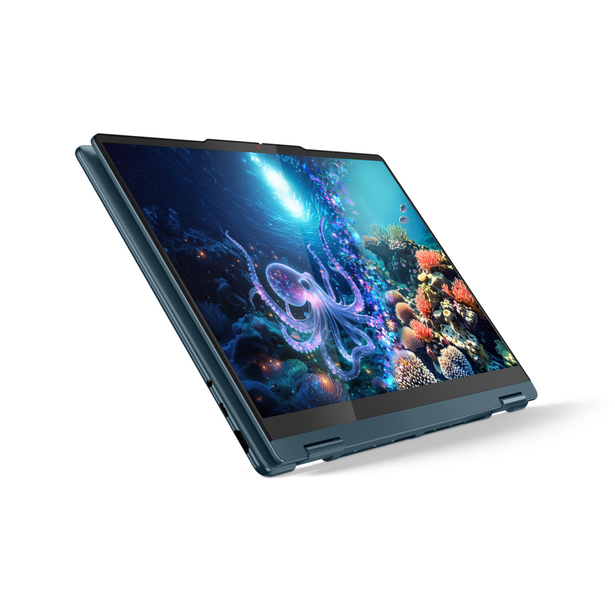 Lenovo Yoga 7 2-in-1 14AKP10 14" OLED FHD+ Touchscreen (Ryzen AI 300 Series-7 350/16GB/1TB SSD/W11 Home) Tidal Teal (GR Keyboard) view 2