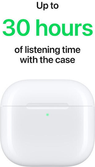 Apple AirPods (4th generation) Earbud Bluetooth Handsfree Earphones with Sweat Resistance and Charging Case White vue 4