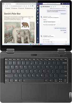 Lenovo 13w Yoga Gen 2 13.3" IPS Touchscreen (Ryzen 5-7530U/8GB/256GB SSD/W11 Pro) Thunder Black (UK Keyboard) view 5