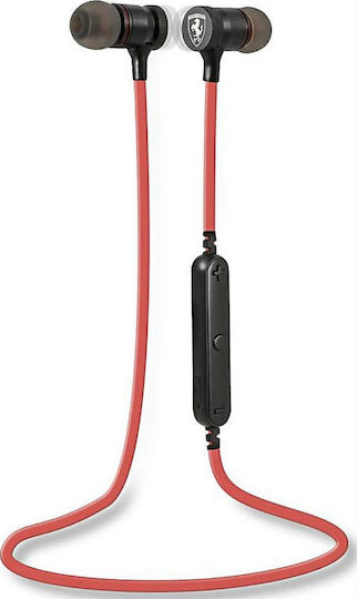 Ferrari Training In-ear Bluetooth Handsfree Earphones Red view 1