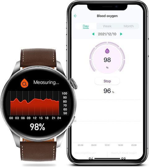 NO.1 DT3 New Smartwatch with Heart Rate Monitor (Pink) view 3