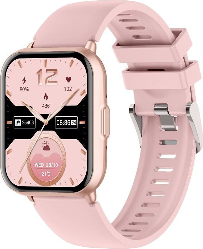Titmo Smartwatch E-100 TFT Bluetooth Call Pink view 2
