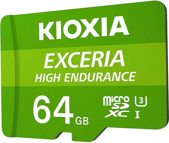 Kioxia Exceria High Endurance microSDHC 64GB Class 10 U1 V30 A1 UHS-I view 1