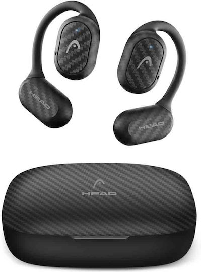 Head HDTW02 Open Ear Bluetooth Handsfree Earphones with Sweat Resistance and Charging Case Black